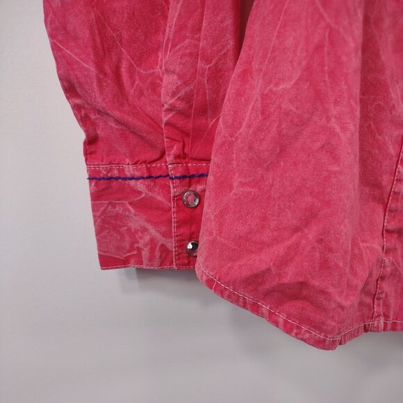 Shyanne Western Embroidered Snap Button Shirt, Size Medium - Picture 5 of 9